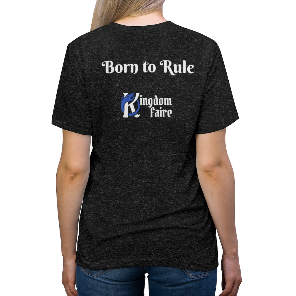 Unisex Triblend Tee - Royal - Born to Rule
