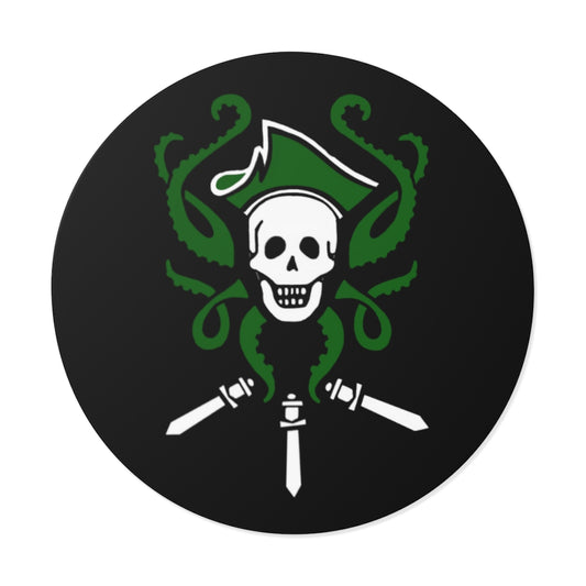 Round Vinyl Stickers - Pirate